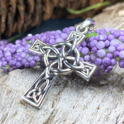 Four Corner Knot Celtic Cross Necklace