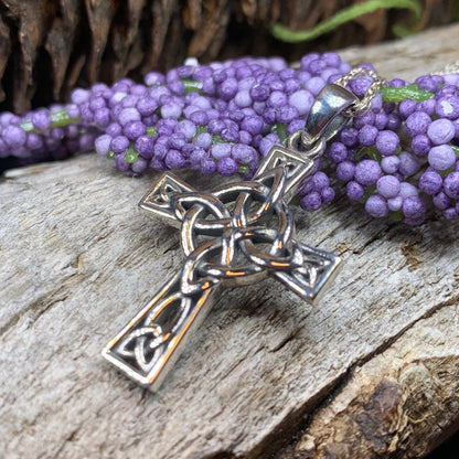 Four Corner Knot Celtic Cross Necklace