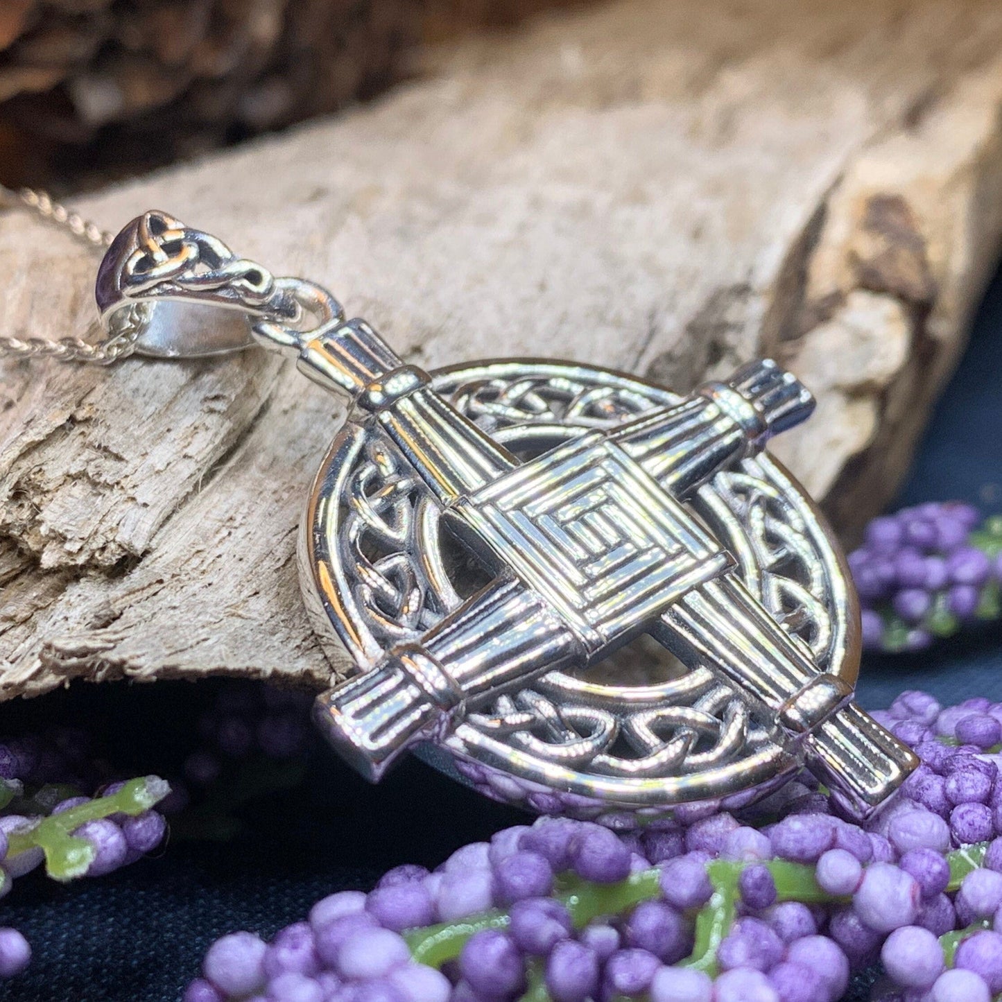 Celtic Saint Brigid's Cross Necklace