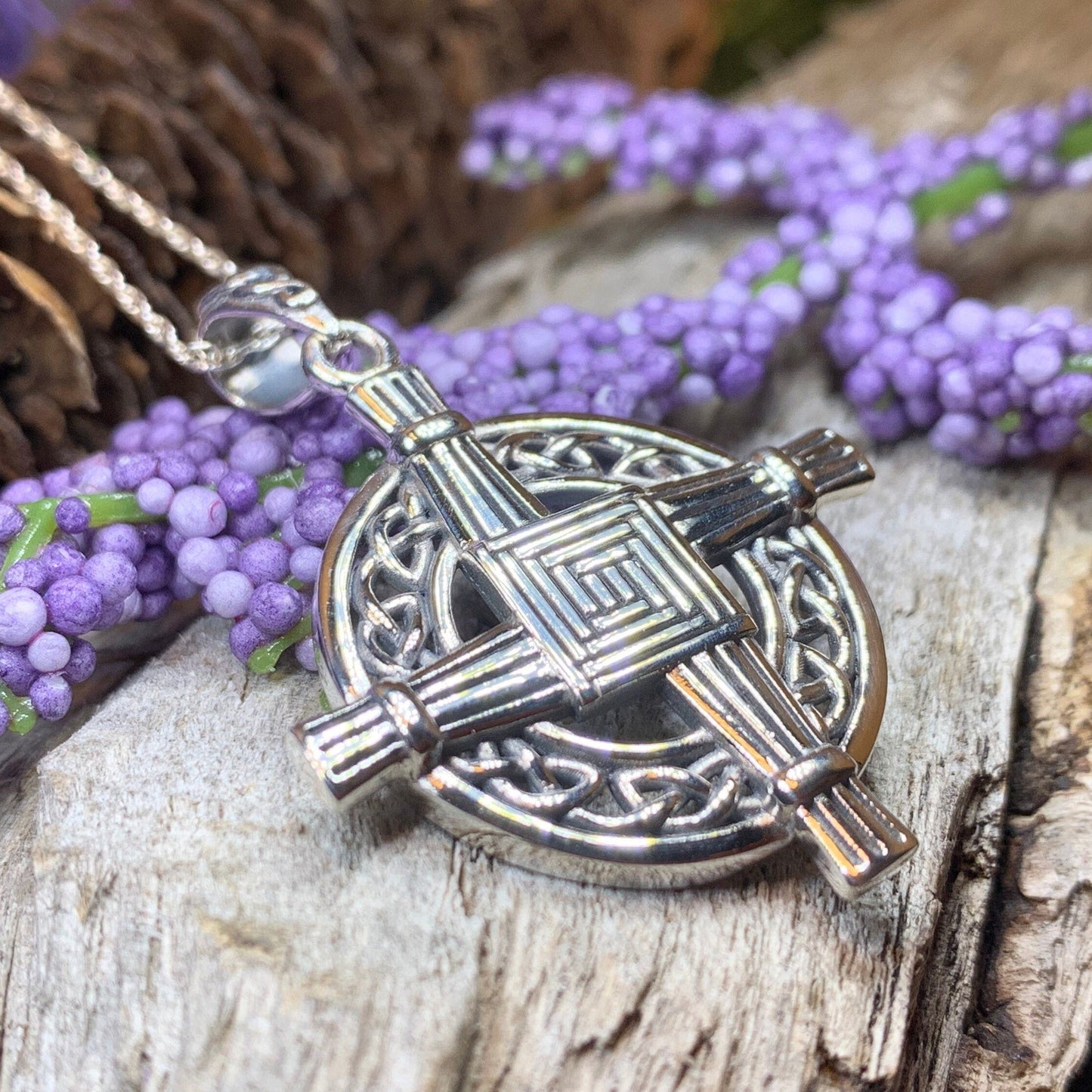 Celtic Saint Brigid's Cross Necklace