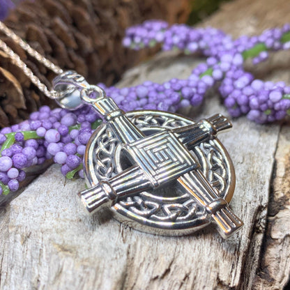 Celtic Saint Brigid's Cross Necklace