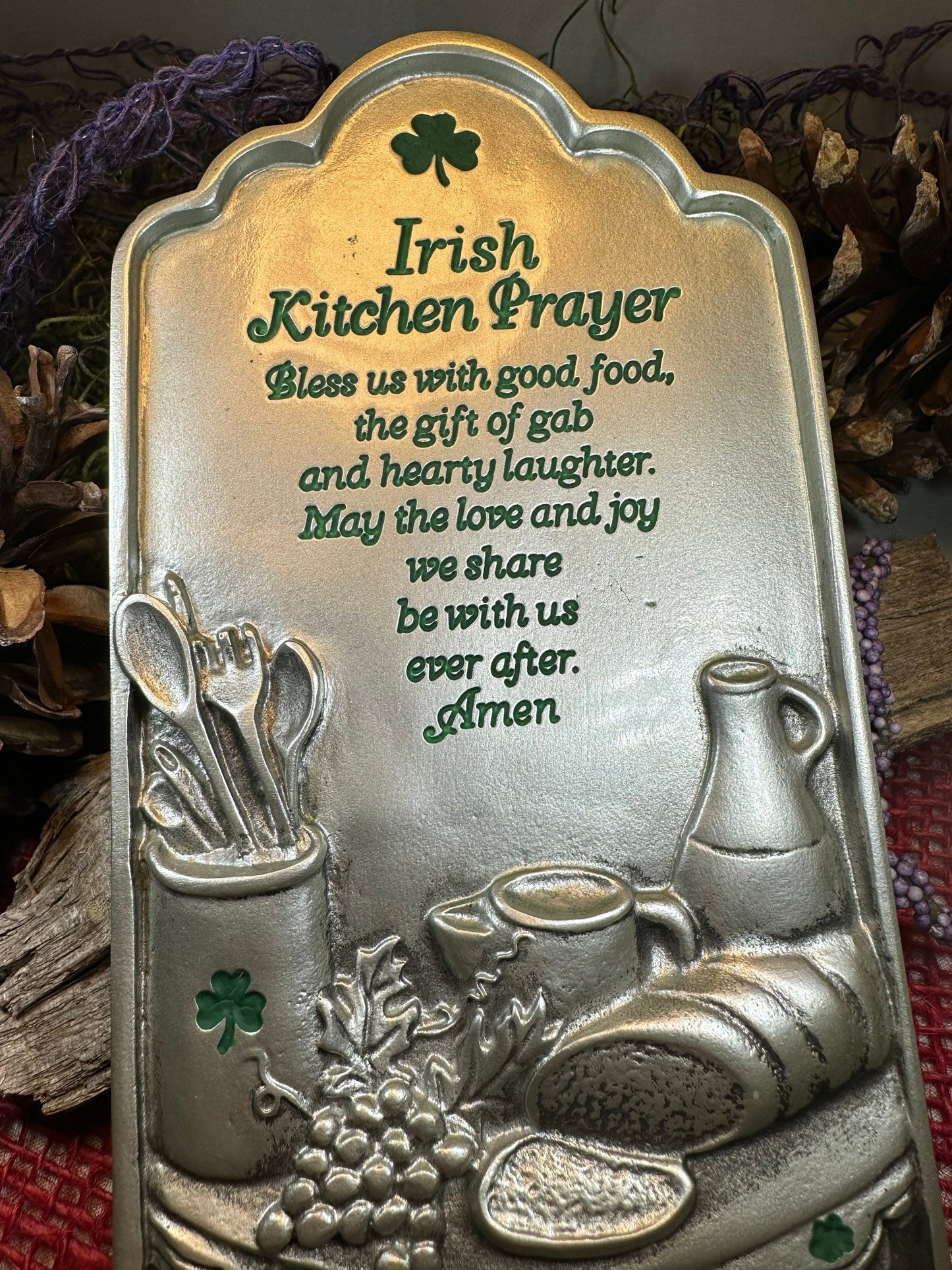 Irish Blessing - Bless us with good food -  Kitchen Wall Art