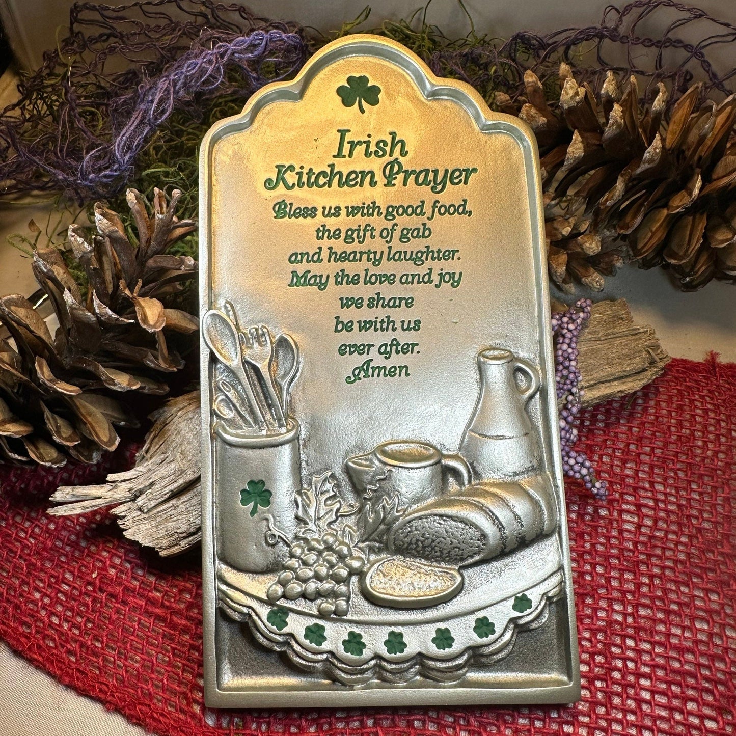 Irish Blessing - Bless us with good food -  Kitchen Wall Art