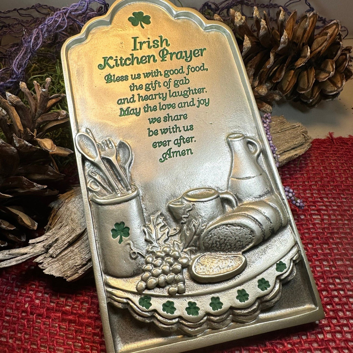 Irish Blessing - Bless us with good food -  Kitchen Wall Art