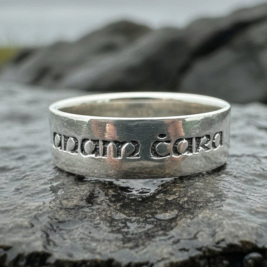 Gaelic Anam Cara Soulmate Ring in Sterling Silver