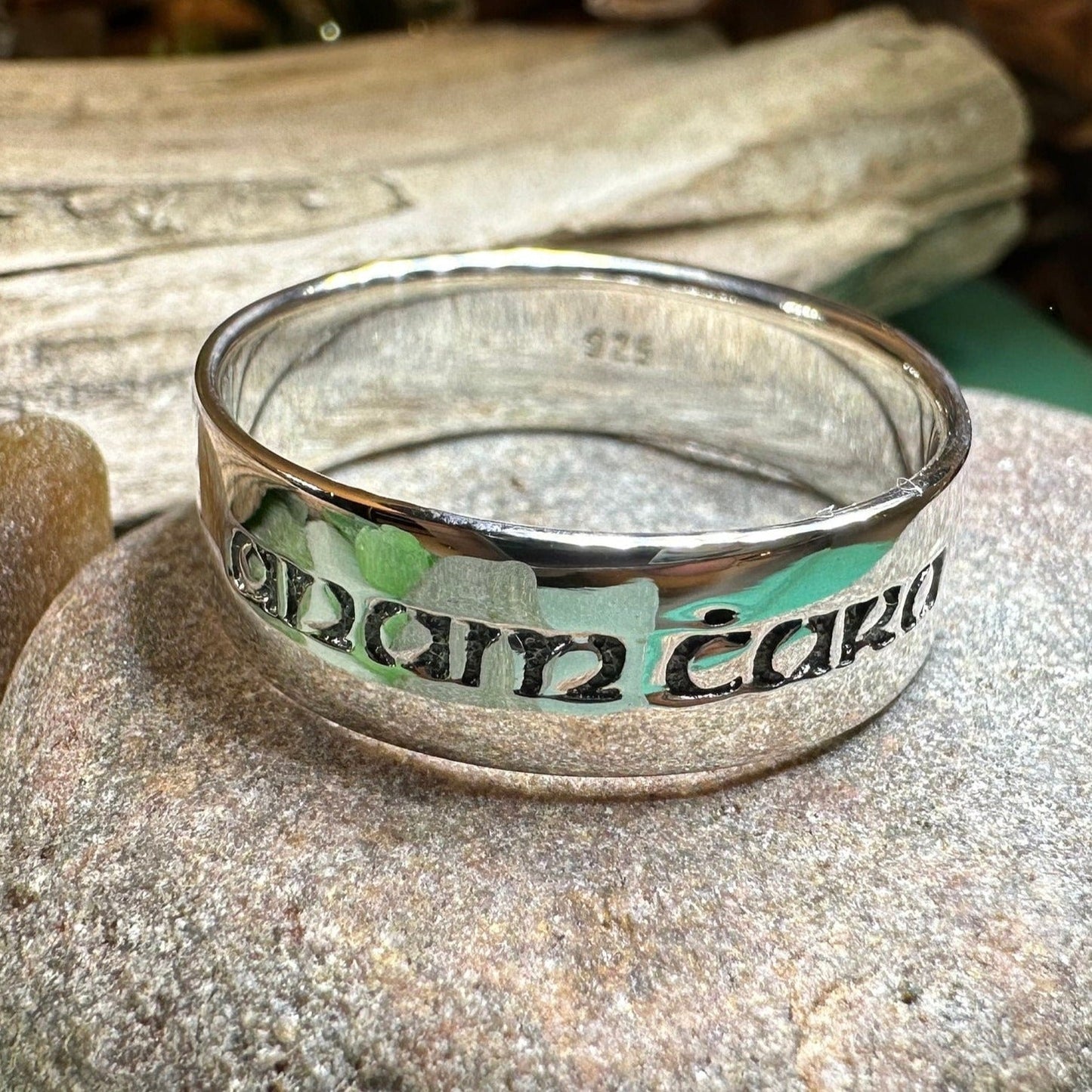 Gaelic Anam Cara Soulmate Ring in Sterling Silver