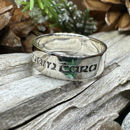 Gaelic Anam Cara Soulmate Ring in Sterling Silver