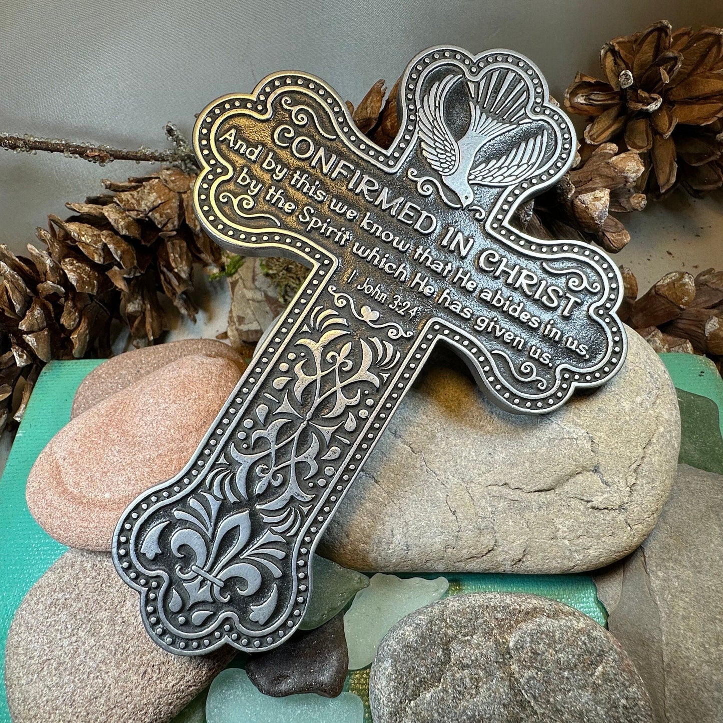 Pewter Confirmation Wall Cross