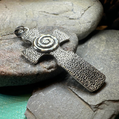 Newgrange Celtic Cross Necklace