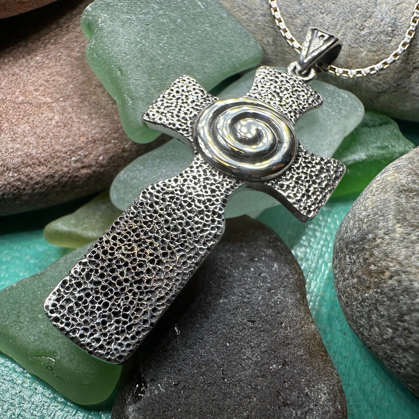 Newgrange Celtic Cross Necklace