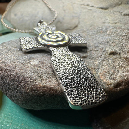 Newgrange Celtic Cross Necklace