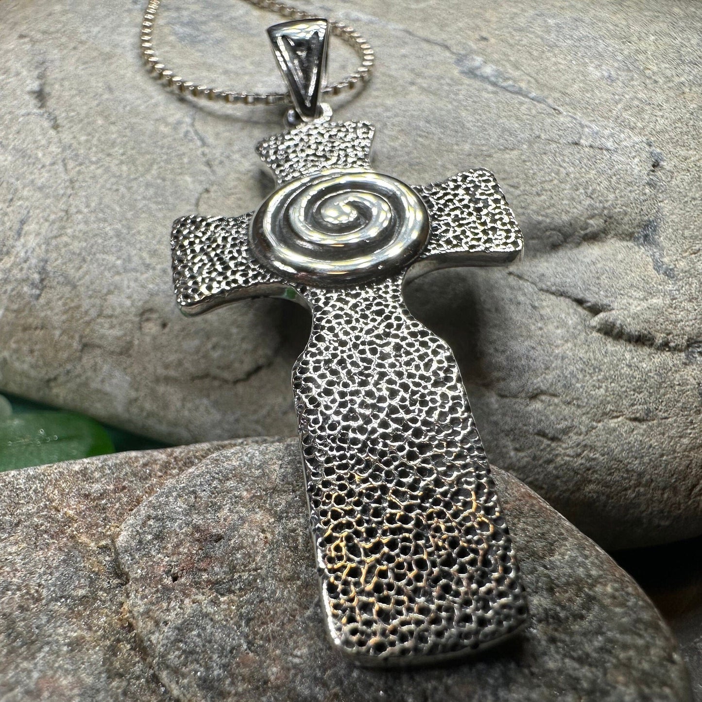 Newgrange Celtic Cross Necklace