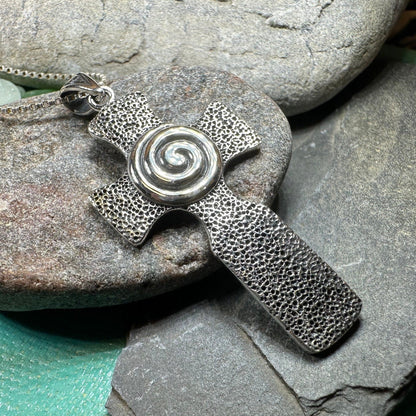 Newgrange Celtic Cross Necklace