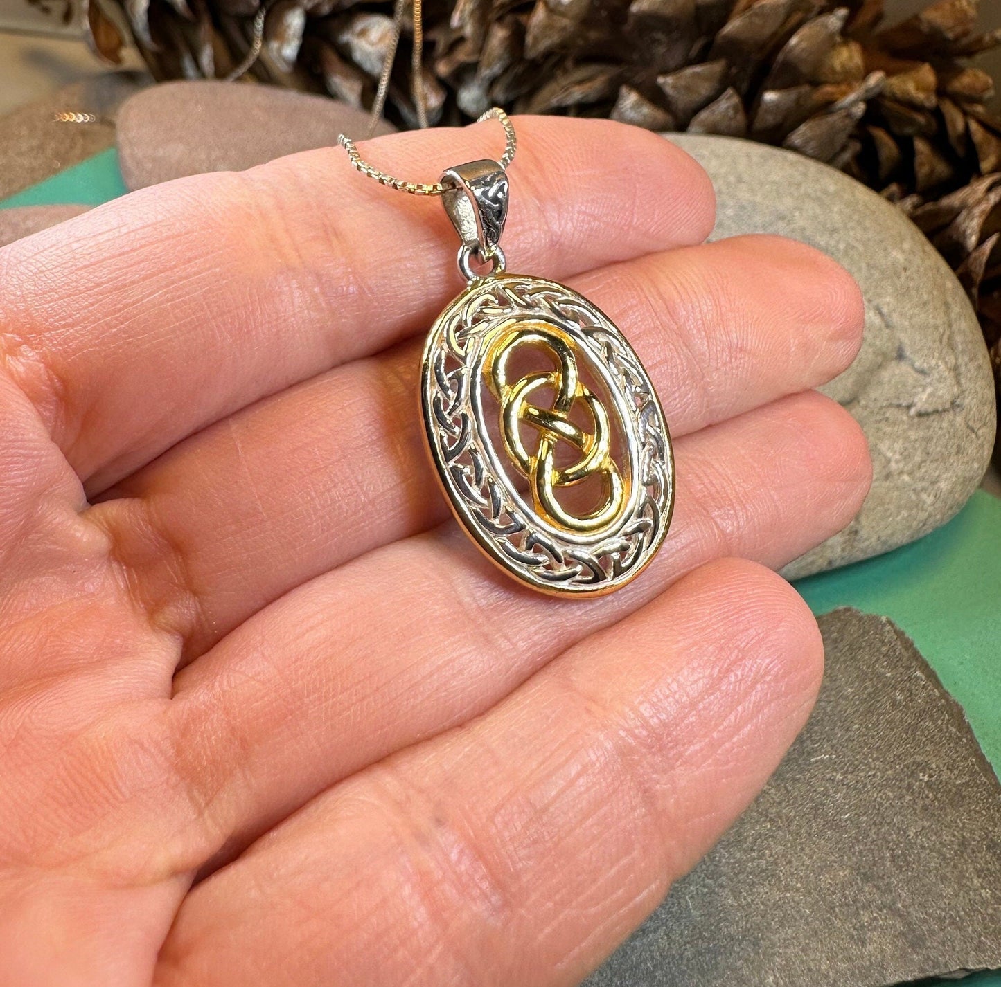 Celtic Forever Infinity Necklace in Sterling Silver