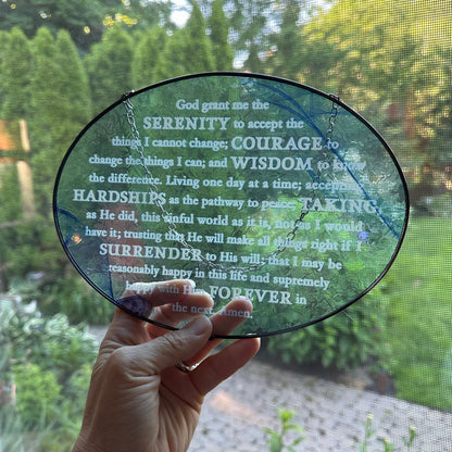 Serenity Prayer Suncatcher