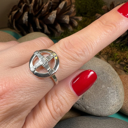 Springtide Saint Brigid's Cross Ring