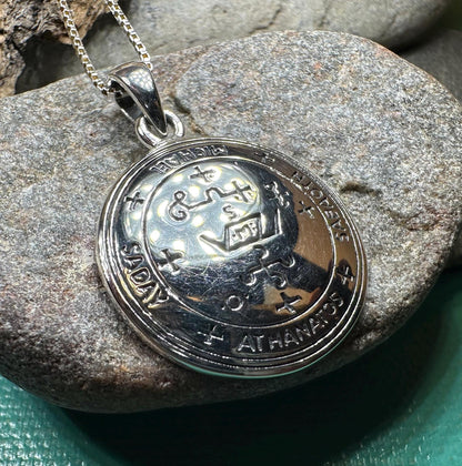 Archangel Michael Sigil Pendant - Sterling Silver