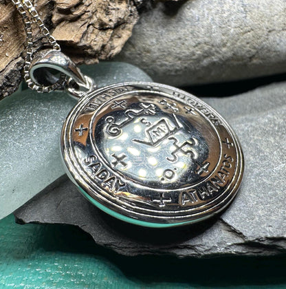 Archangel Michael Sigil Pendant - Sterling Silver