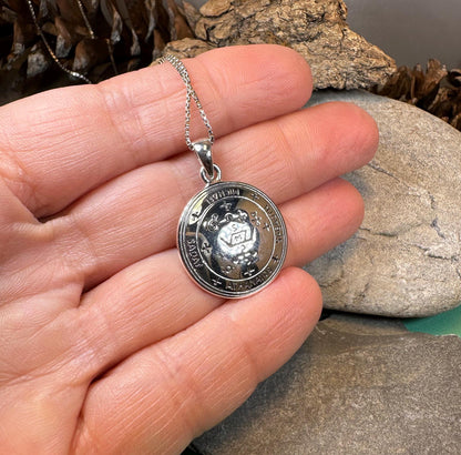 Archangel Michael Sigil Pendant - Sterling Silver
