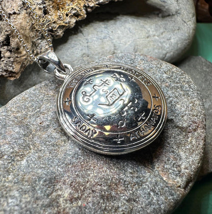 Archangel Michael Sigil Pendant - Sterling Silver