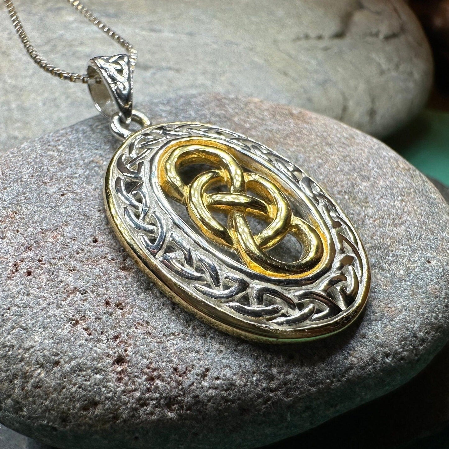 Celtic Forever Infinity Necklace in Sterling Silver
