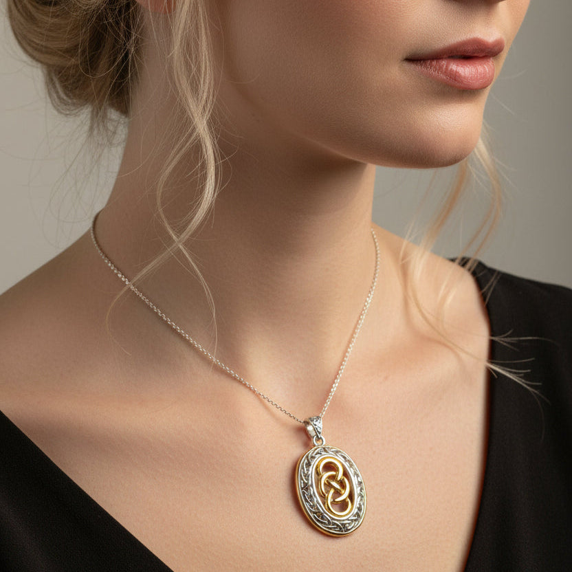 Celtic Forever Infinity Necklace in Sterling Silver