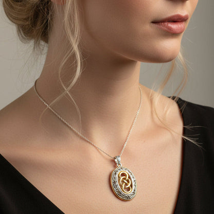 Celtic Forever Infinity Necklace in Sterling Silver