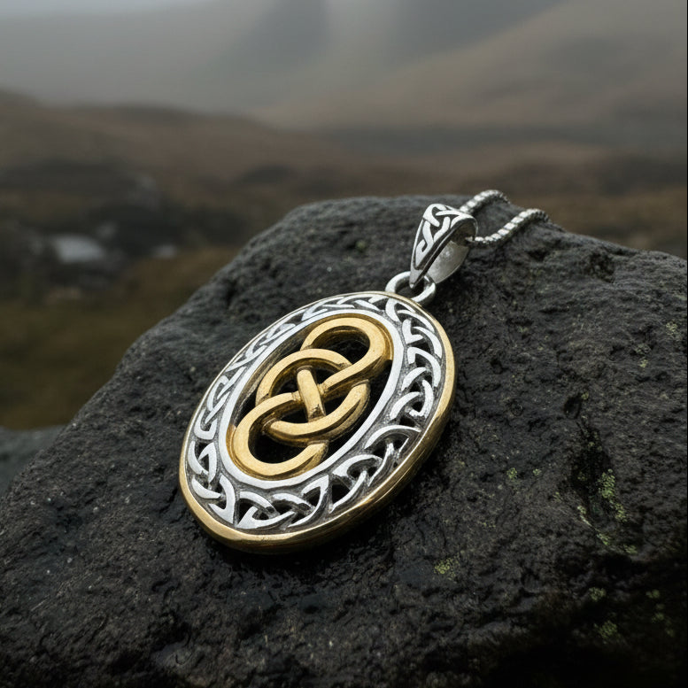 Celtic Forever Infinity Necklace in Sterling Silver