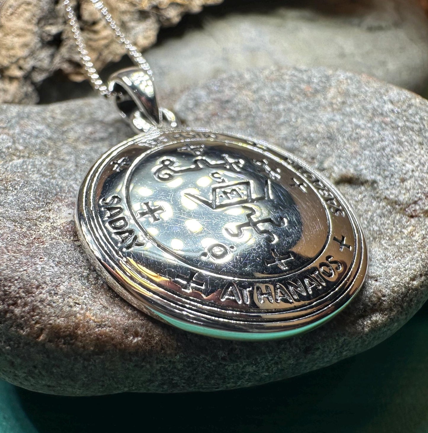 Archangel Michael Sigil Pendant - Sterling Silver