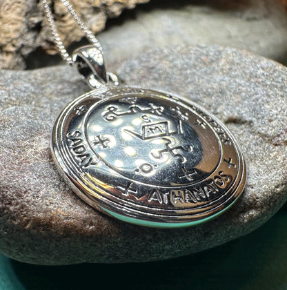 Archangel Michael Sigil Pendant - Sterling Silver