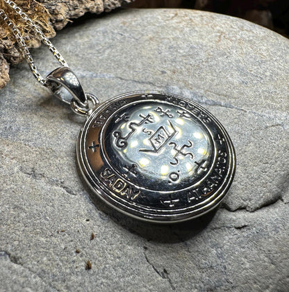 Archangel Michael Sigil Pendant - Sterling Silver
