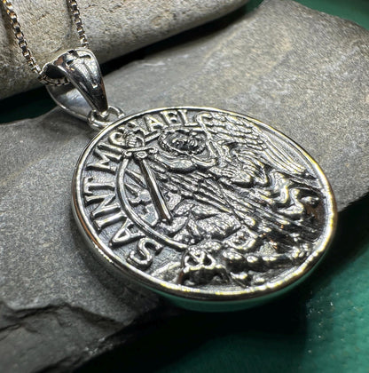 Scales of Justice Saint Michael Pendant