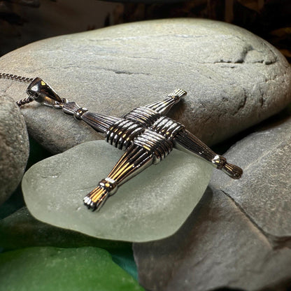 Glan (Pure) Large Saint Brigid's Cross Necklace