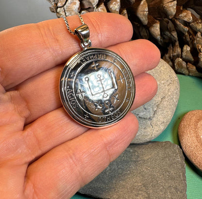 Archangel Raphael Sigil Pendant in Sterling Silver