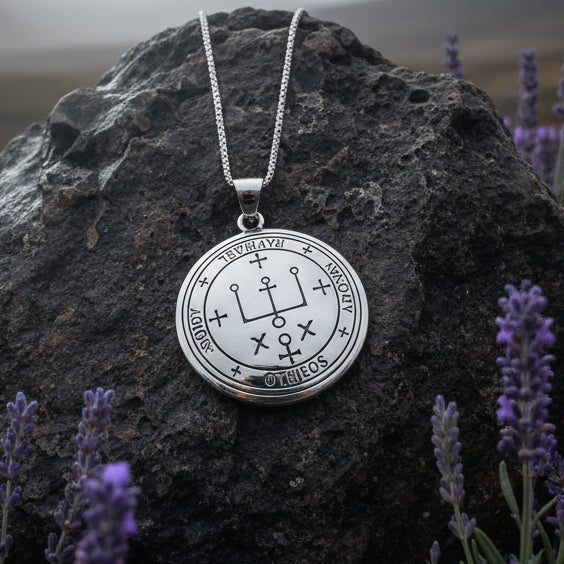 Archangel Raphael Sigil Pendant in Sterling Silver