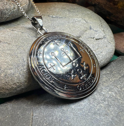 Archangel Raphael Sigil Pendant in Sterling Silver