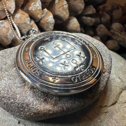 Archangel Raphael Sigil Pendant in Sterling Silver