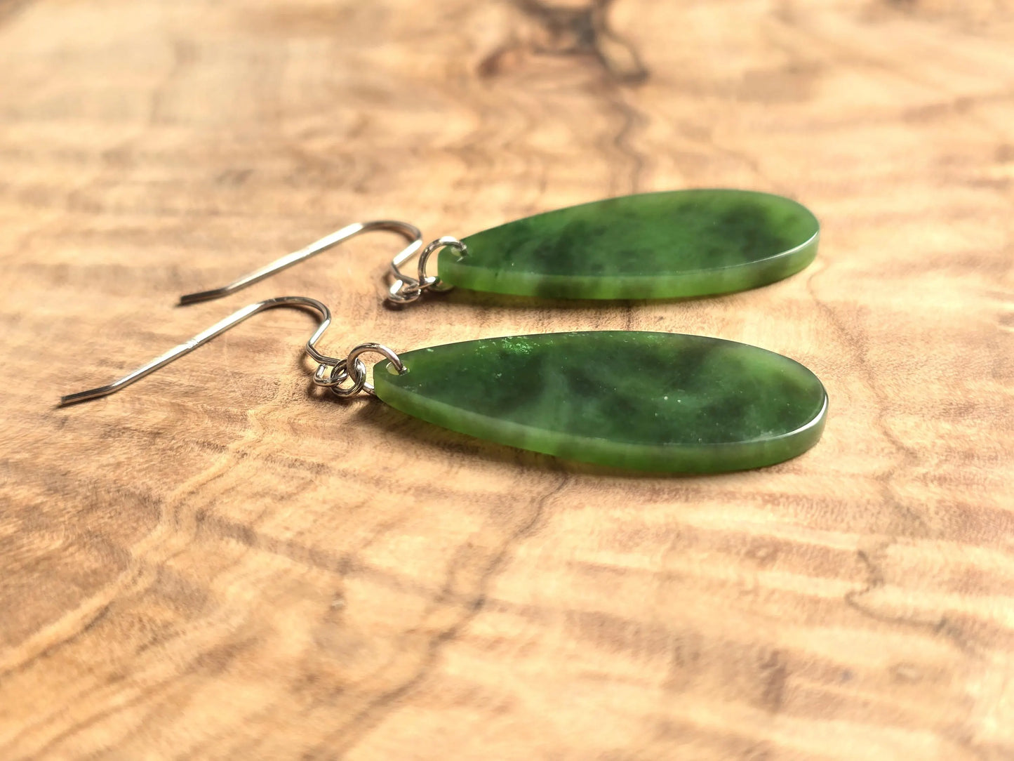 Canadian Jade Drop Earrings