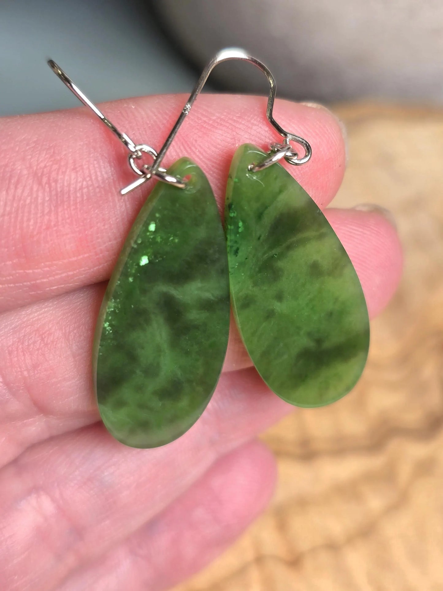 Canadian Jade Drop Earrings