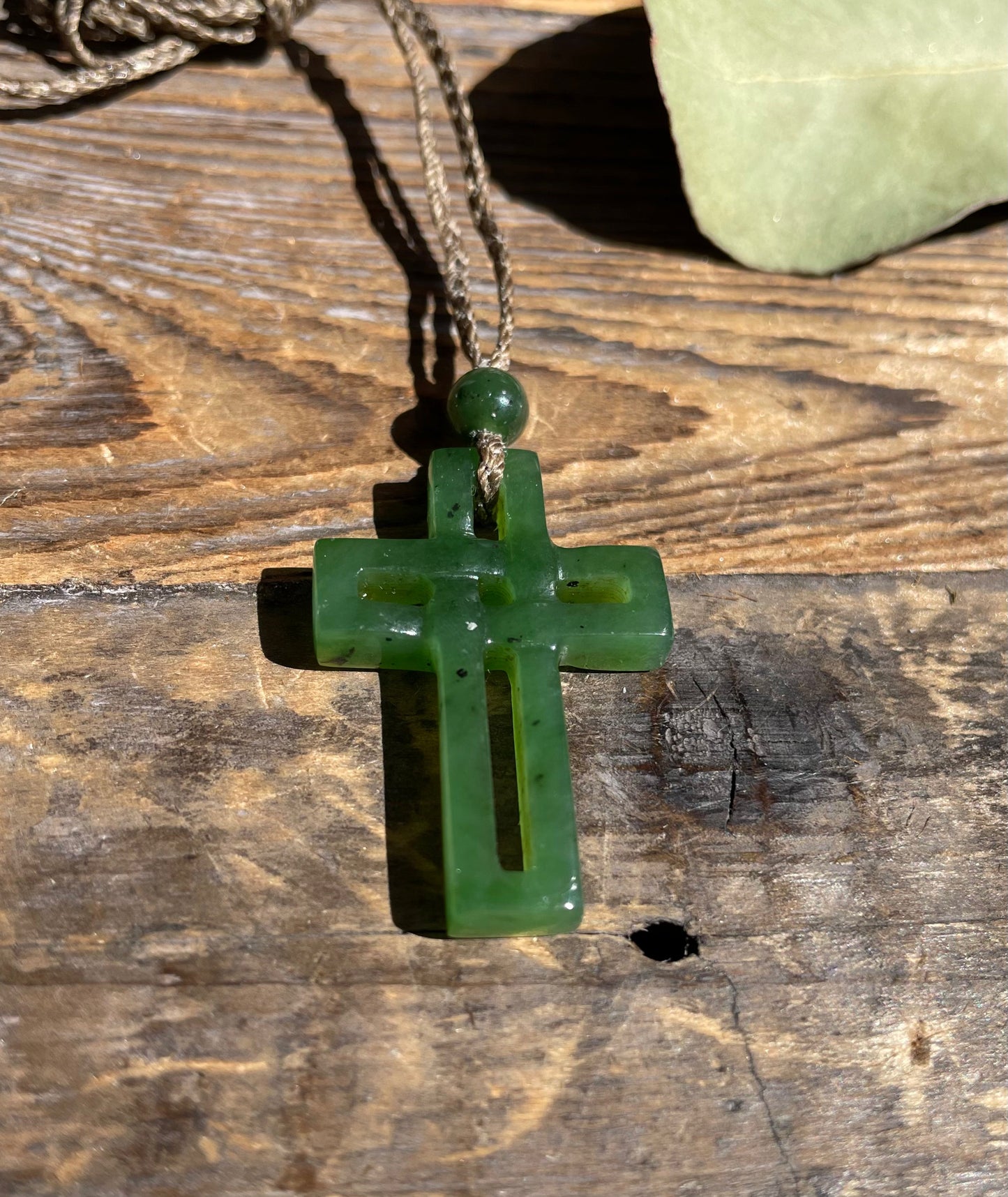 Jade Cross Pendant