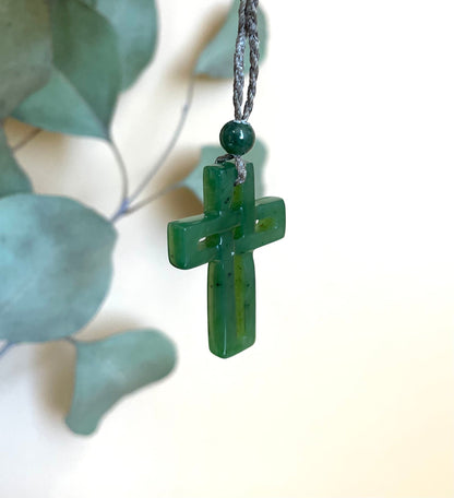 Jade Cross Pendant