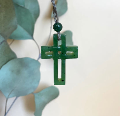 Jade Cross Pendant