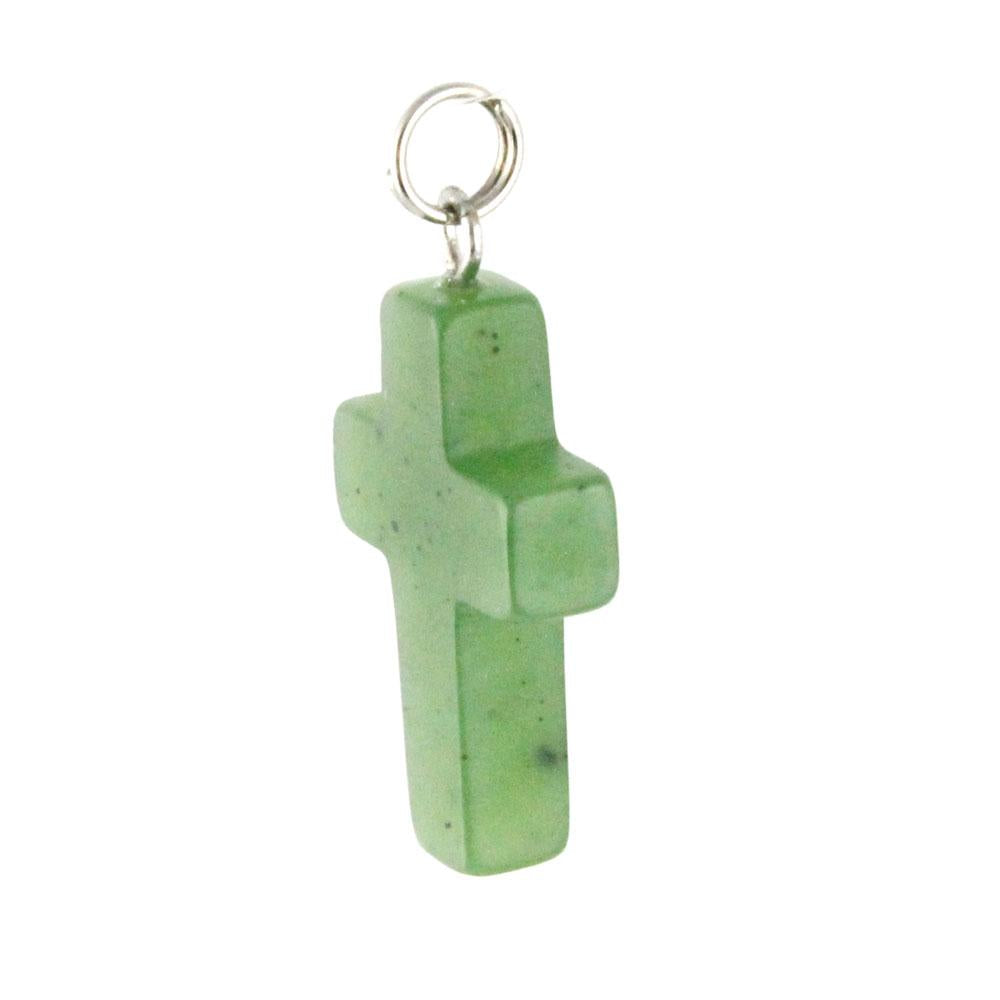 Small Jade Cross Pendant
