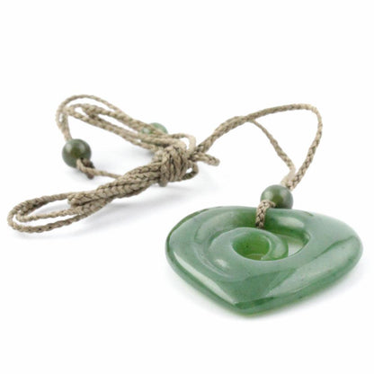 Jade Pendant, Koru-Heart