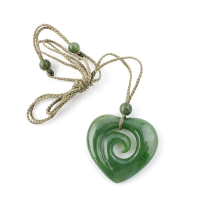 Jade Pendant, Koru-Heart