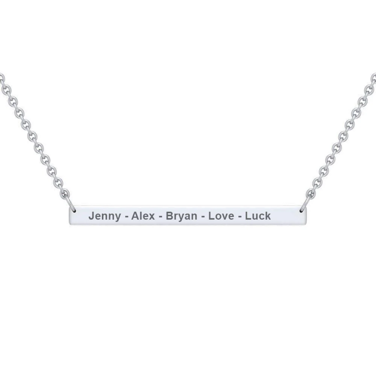 The Beloved Collection — Sterling Silver Bar Necklace | Personalized Gift | Gift for Her