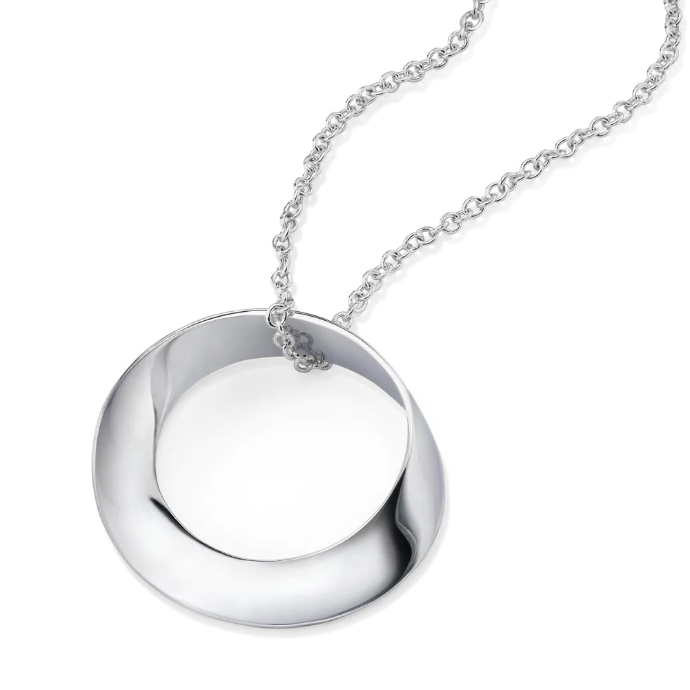 Custom Mobius Necklace - Choose your own text – Mobius Jewelry & Gifts