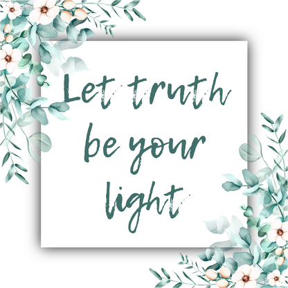 Let Truth Be Your Light - Pi Disc Necklace