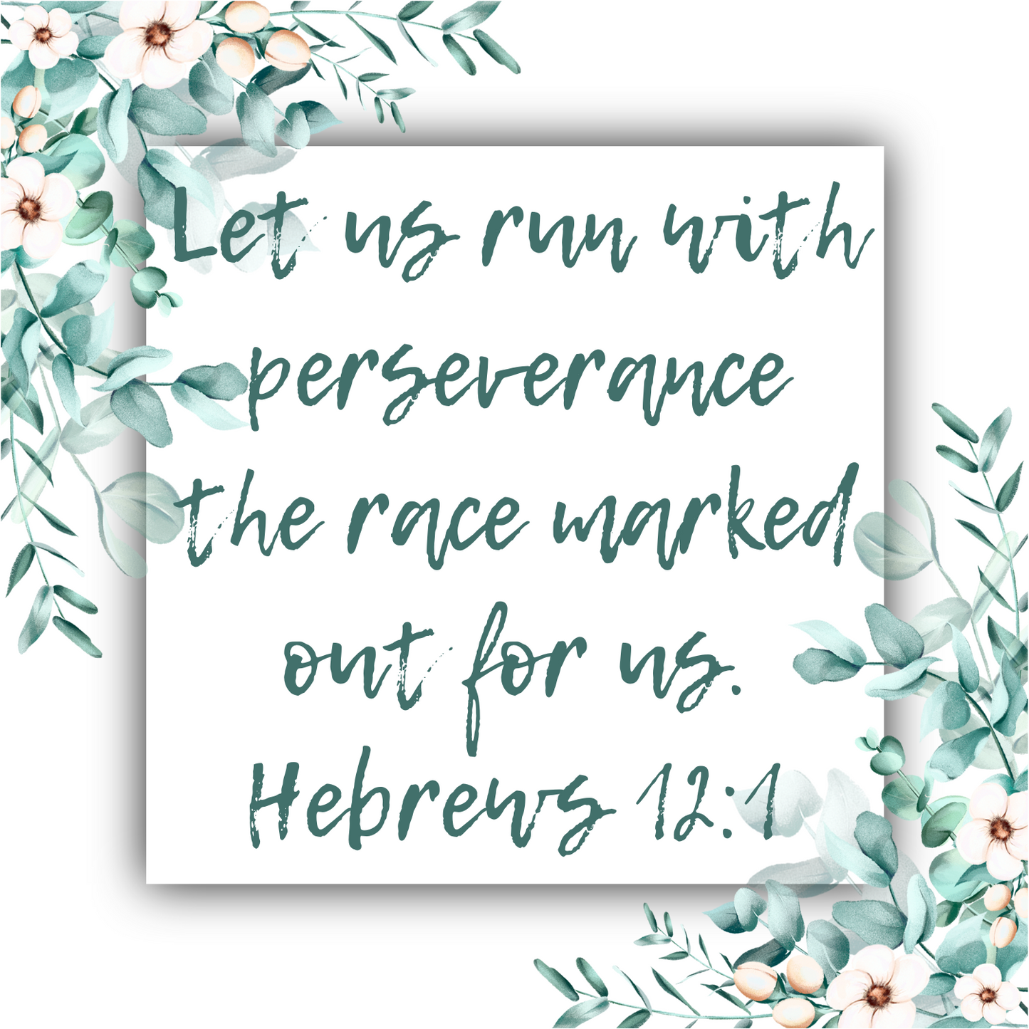 Run With Perseverance (Hebrews 12) Mobius Necklace