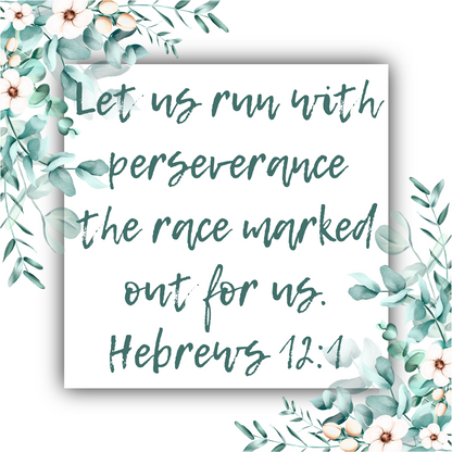 Run With Perseverance (Hebrews 12) Mobius Necklace